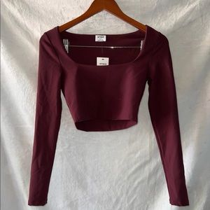Long sleeve crop top